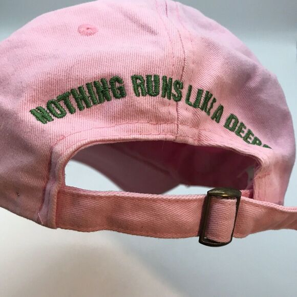 John Deere Women's Adjustable Hat Pink Embroidered Logo Owners Edition Ball Cap - Picture 6 of 10